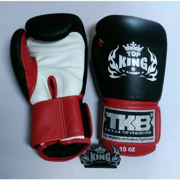 Top King Boxing gloves ''Ultimate'' zwart/rood/wit (OP=OP)