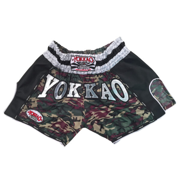 Yokkao Carbon Muay Thai Shorts Green Army